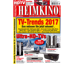 Heimkino TV-Trends 2017: Das müssen Sie jetzt wissen - Alle Details in der neuen „HEIMKINO“, Bild 1 Heimkino TV-Trends 2017: Das müssen Sie jetzt wissen - Alle Details in der neuen „HEIMKINO“ - News, Bild 1