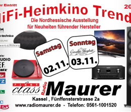 HiFi HiFi-Heimkino-Trends 2019 bei Radio Maurer am Wochenende in Kassel, Bild 1 HiFi HiFi-Heimkino-Trends 2019 bei Radio Maurer am Wochenende in Kassel - News, Bild 1