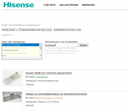 Hisense Ersatzteile für Flat-TVs per Mausklick: Hisense mit neuem Online-Shop, Bild 1 Heimkino Ersatzteile für Flat-TVs per Mausklick: Hisense mit neuem Online-Shop - News, Bild 1