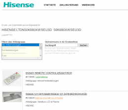 Heimkino Ersatzteile für Flat-TVs per Mausklick: Hisense mit neuem Online-Shop - News, Bild 1