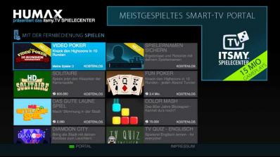 Humax HUMAX und itsmy.TV bringen kostenlose Casual Games auf den Fernseher, Bild 1 TV HUMAX und itsmy.TV bringen kostenlose Casual Games auf den Fernseher - News, Bild 1