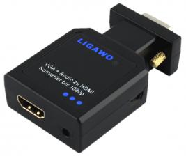Ligawo HD-Filmchen vom Notebook zum TV: Adapter für VGA auf HDMI, Bild 1 Heimkino HD-Filmchen vom Notebook zum TV: Adapter für VGA auf HDMI - News, Bild 1