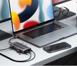Marke: Für MacBook, iMac und iPad: Satechi-Adapter mit zehn Verbindungsstellen, Bild 1 mobile Devices Für MacBook, iMac und iPad: Satechi-Adapter mit zehn Verbindungsstellen - News, Bild 1