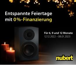 HiFi Nur noch bis Sonntag: Nubert mit 0%-Finanzierungs-Aktion  - News, Bild 1