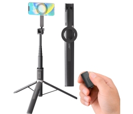 mobile Devices 2in1-Selfie-Stick und Smartphone-Stativ mit Fernauslöser - News, Bild 1