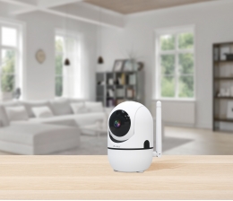 Smart Home WLAN-Full-HD-IP-Überwachungskamera von 7links mit 360-Grad-Blick - News, Bild 1
