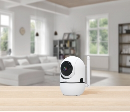 Pearl WLAN-Full-HD-IP-Überwachungskamera von 7links mit 360-Grad-Blick, Bild 1 Smart Home WLAN-Full-HD-IP-Überwachungskamera von 7links mit 360-Grad-Blick - News, Bild 1