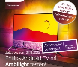 Philips Jetzt bis Ende des Jahres: Philips verlängert Testaktion für Android-TVs mit Ambilight, Bild 1 TV Jetzt bis Ende des Jahres: Philips verlängert Testaktion für Android-TVs mit Ambilight - News, Bild 1