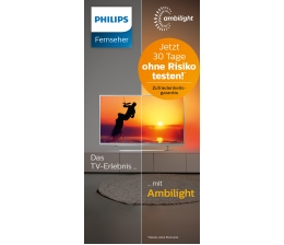 Philips Noch bis zum 3. Juni: Ambilight-Fernseher von Philips 30 Tage lang testen, Bild 1 TV Noch bis zum 3. Juni: Ambilight-Fernseher von Philips 30 Tage lang testen - News, Bild 1