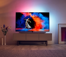 Philips Philips mit neuen OLED-Fernsehern - 900 Nits und Soundbar im Fuß, Bild 1 TV Philips mit neuen OLED-Fernsehern - 900 Nits und Soundbar im Fuß - News, Bild 1