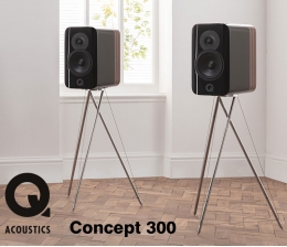 HiFi Kompakter Lautsprecher Concept 300 von Q Acoustics - Neuartiger Standfuß - News, Bild 1