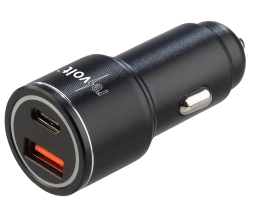 mobile Devices 63-Watt-Kfz-USB-Netzteil von Revolt aus Aluminium - News, Bild 1