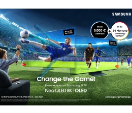 Marke: Samsung Noch bis zum 14. Juli bei Samsung: Bis zu 5.000 Euro Cashback bei TV-Kauf , Bild 1 Heimkino Noch bis zum 14. Juli bei Samsung: Bis zu 5.000 Euro Cashback bei TV-Kauf - News, Bild 1