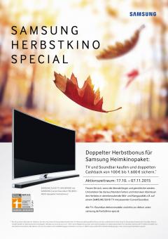 Samsung Noch bis zum 7. November: Samsung erstattet bei TV- und Soundbar-Kauf bis zu 1.600 Euro, Bild 1 Heimkino Noch bis zum 7. November: Samsung erstattet bei TV- und Soundbar-Kauf bis zu 1.600 Euro - News, Bild 1
