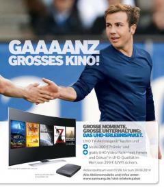 Samsung Große Unterhaltung mit Samsung UHD-Erlebnispaket, Bild 1 TV Große Unterhaltung mit Samsung UHD-Erlebnispaket - News, Bild 1