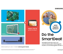 TV Samsung-Aktion bis 9. Juli: Gratis-Zugabe bei Kauf von Smart-TV oder Soundbar - News, Bild 1