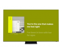 Samsung Samsung launcht Apple Music Lyrics für Smart TVs , Bild 1 TV Samsung launcht Apple Music Lyrics für Smart TVs - News, Bild 1