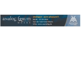 Marke: Am 6. und 7. April 2024: Analogue Audio Association mit 35. Analog-Forum, Bild 1 Service Am 6. und 7. April 2024: Analogue Audio Association mit 35. Analog-Forum - News, Bild 1