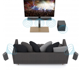 TechniSat Surround-Lautsprecher und Wireless-Subwoofer für Technisats SONATA 1, Bild 1 Heimkino Surround-Lautsprecher und Wireless-Subwoofer für Technisats SONATA 1 - News, Bild 1