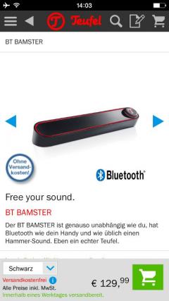 Teufel Lautsprecher Teufel startet Mobilshop, Bild 1 Heimkino Lautsprecher Teufel startet Mobilshop - News, Bild 1