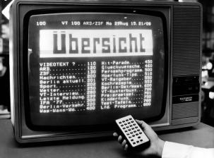 Marke: 70 Jahre regelmäßiges Fernsehprogramm in Deutschland, Bild 1 TV 70 Jahre regelmäßiges Fernsehprogramm in Deutschland - News, Bild 1