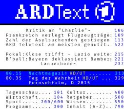 TV Auch mit fast 35: Videotext lockt täglich knapp 12 Millionen Deutsche - ARD vorne, Bild 1 TV Auch mit fast 35: Videotext lockt täglich knapp 12 Millionen Deutsche - ARD vorne - News, Bild 1