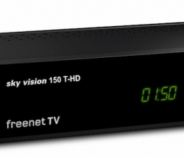 TV Sky Vision 150 T-HD: DVB-T2-Receiver mit Entschlüsselungssystem für freenet TV, Bild 1 TV Sky Vision 150 T-HD: DVB-T2-Receiver mit Entschlüsselungssystem für freenet TV - News, Bild 1