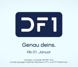 Marke: Über Kabel, Satellit und IPTV: Neuer TV-Sender DF1 ab sofort kostenlos empfangbar, Bild 1 TV Über Kabel, Satellit und IPTV: Neuer TV-Sender DF1 ab sofort kostenlos empfangbar - News, Bild 1
