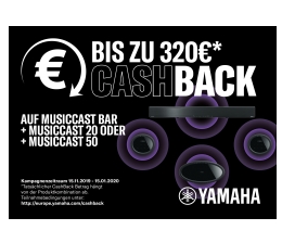 Yamaha Cashback bei Yamaha nur noch bis 15. Januar - Aktion für MusicCast-Surround-Bundles, Bild 1 Heimkino Cashback bei Yamaha nur noch bis 15. Januar - Aktion für MusicCast-Surround-Bundles - News, Bild 1