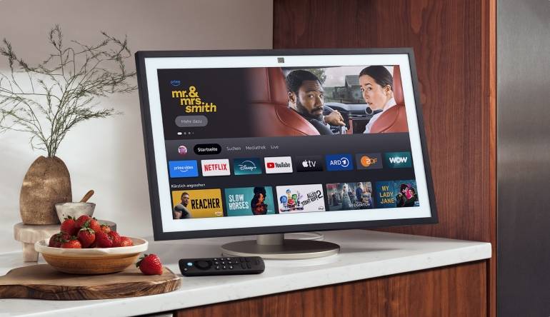 Marke: Amazon So groß wie nie: Amazon mit Echo Show 21 - Besserer Sound, größerer Zoom, Bild 1 Smart Home So groß wie nie: Amazon mit Echo Show 21 - Besserer Sound, größerer Zoom - News, Bild 1