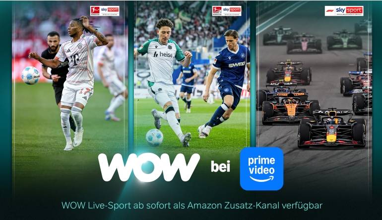 Marke: Amazon WOW Live-Sport ab sofort als Prime Video Zusatz-Kanal verfügbar, Bild 1 TV WOW Live-Sport ab sofort als Prime Video Zusatz-Kanal verfügbar - News, Bild 1