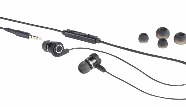 HiFi In-Ear-Headset von Auvisio für hochauflösenden Klang - Freisprecheinrichtung und Kabel-Fernbedienung - News, Bild 1