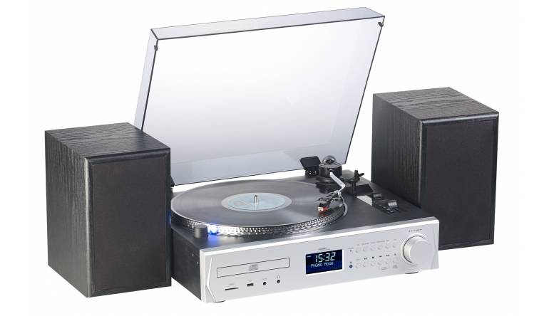 HiFi Schallplatten abspielen und digitalisieren: MHX-620.dab von Auvisio mir Digitalradio und CD-Spieler - News, Bild 1
