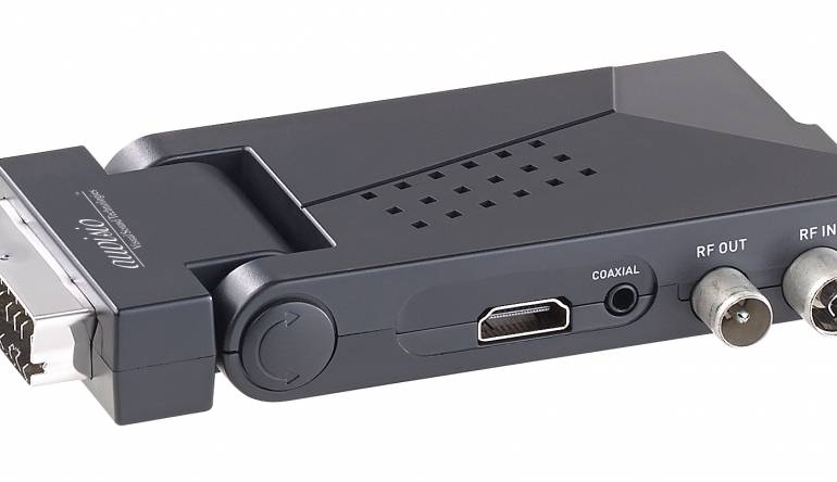 Auvisio HDMI, SCART und USB-Mediaplayer: Kompakter DVB-T2-Empfänger von Auvisio, Bild 1 TV HDMI, SCART und USB-Mediaplayer: Kompakter DVB-T2-Empfänger von Auvisio - News, Bild 1