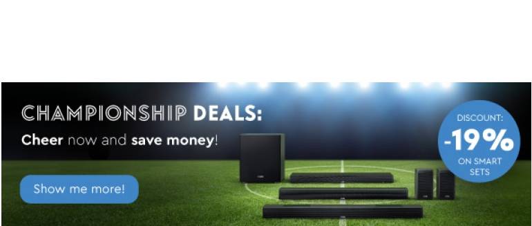 Marke: Canton Kräftig sparen mit der EM-Aktion bei Smart Soundbar Sets, Bild 1 Service Kräftig sparen mit der EM-Aktion bei Smart Soundbar Sets - News, Bild 1