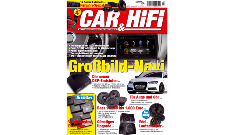 Car-Media In der „CAR&HIFI“: Großbild-Navi - Bass von 70 bis 1.000 Euro - Neue DSP-Endstufen, Bild 1 Car-Media In der „CAR&HIFI“: Großbild-Navi - Bass von 70 bis 1.000 Euro - Neue DSP-Endstufen - News, Bild 1
