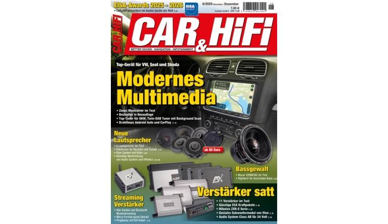 Marke: In der neuen „Car & HiFi“: Moderne Multimedia - Verstärker und Lautsprecher im Test, Bild 1 Car-Media In der neuen „Car & HiFi“: Moderne Multimedia - Verstärker und Lautsprecher im Test - News, Bild 1