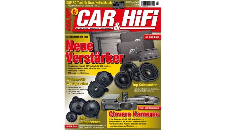 Marke: In der neuen „CAR&HiFi“: Neue Verstärker - Wohnmobil-Lautsprecher - Clevere Kameras, Bild 1 Car-Media In der neuen „CAR&HiFi“: Neue Verstärker - Wohnmobil-Lautsprecher - Clevere Kameras - News, Bild 1