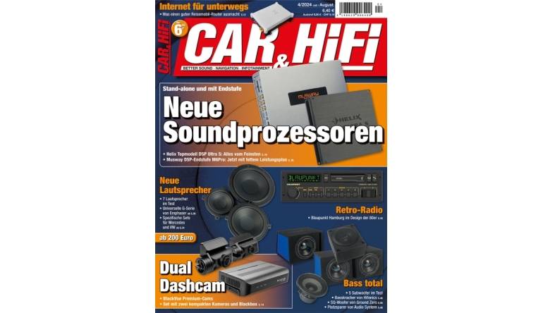 Marke: In der neuen „Car&HiFi“: Soundprozessoren und Lautsprecher - Retro-Radio - Dual-Dashcam, Bild 1 Car-Media In der neuen „Car&HiFi“: Soundprozessoren und Lautsprecher - Retro-Radio - Dual-Dashcam - News, Bild 1