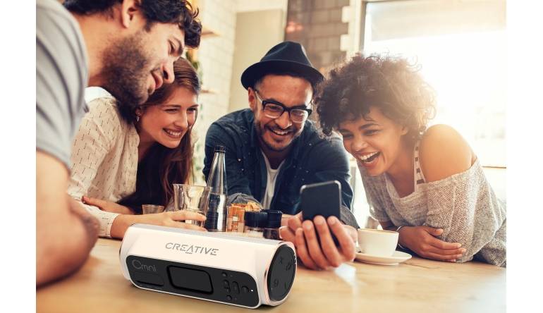 Creative Neuer Multiroom-Lautsprecher Creative Omni ist da - Bluetooth und Spritzwasserschutz, Bild 1 HiFi Neuer Multiroom-Lautsprecher Creative Omni ist da - Bluetooth und Spritzwasserschutz - News, Bild 1
