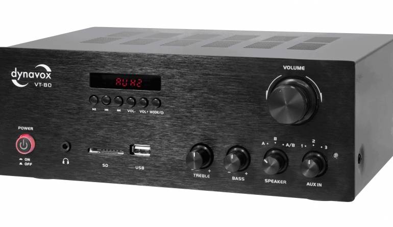 Dynavox Neuer Stereo-Kompakt-Verstärker VT-80 von Dynavox - Bluetooth und USB, Bild 1 HiFi Neuer Stereo-Kompakt-Verstärker VT-80 von Dynavox - Bluetooth und USB - News, Bild 1