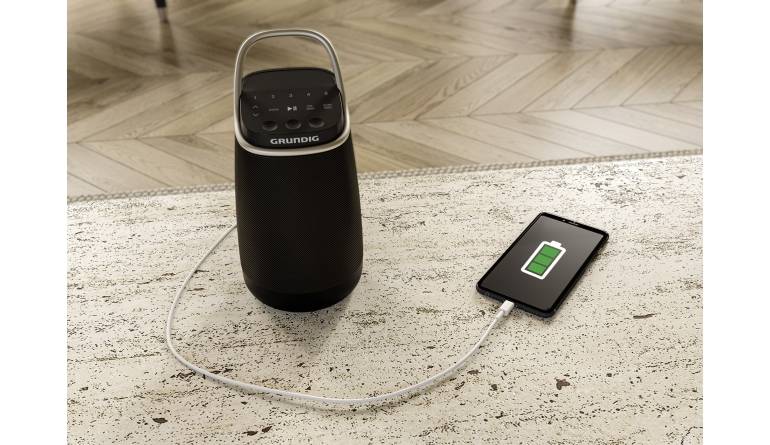 Marke: Grundig Bluetooth-Lautsprecher von Grundig mit 360°-Sound und DAB+ Radio, Bild 1 HiFi Bluetooth-Lautsprecher von Grundig mit 360°-Sound und DAB+ Radio - News, Bild 1