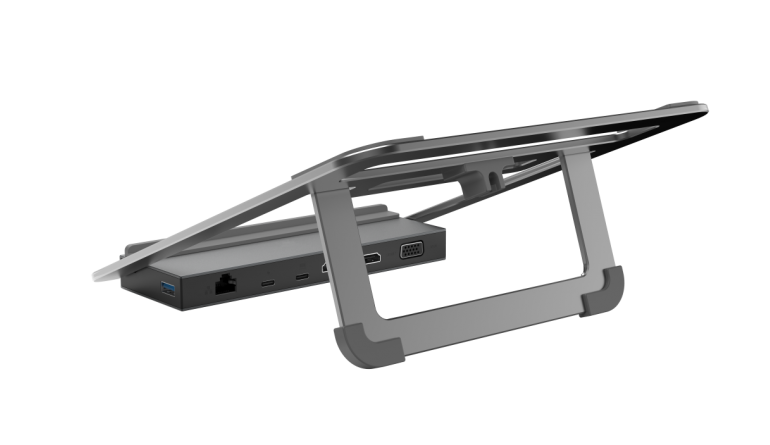 Hama 12in1-USB-C-Docking-Station von Hama mit Notebook-Halterung, Bild 1 mobile Devices 12in1-USB-C-Docking-Station von Hama mit Notebook-Halterung - News, Bild 1