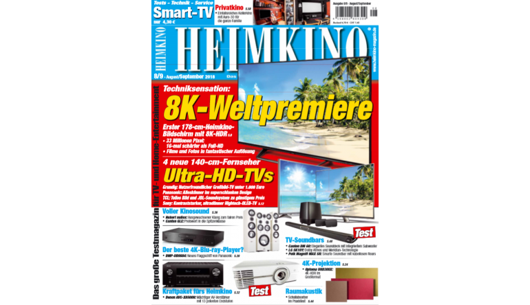 Heimkino 8K-Weltpremiere: 178-cm-Bildschirm von Sharp in der neuen „Heimkino“ - News, Bild 1