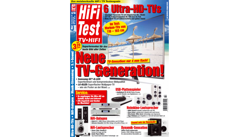 Heimkino Die neue TV-Generation ist da: Bezahlbare Geräte und Highlights in der neuen „HiFi Test“  - News, Bild 1