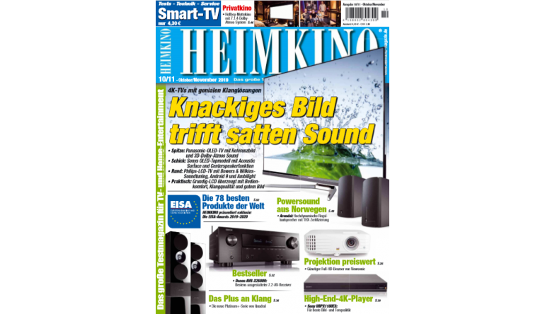 Heimkino EISA: Die 78 besten Produkte der Welt in der neuen „HEIMKINO“ - News, Bild 1