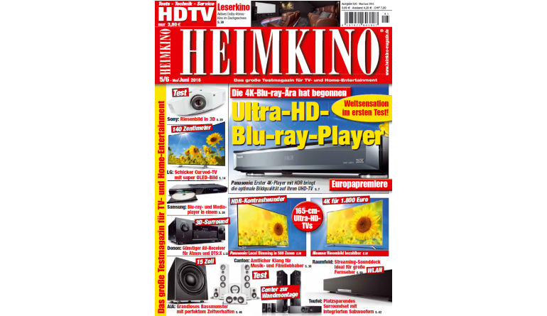 Heimkino Europapremiere in der neuen  „HEIMKINO“: Erster UHD-Blu-ray-Player im Test - News, Bild 1