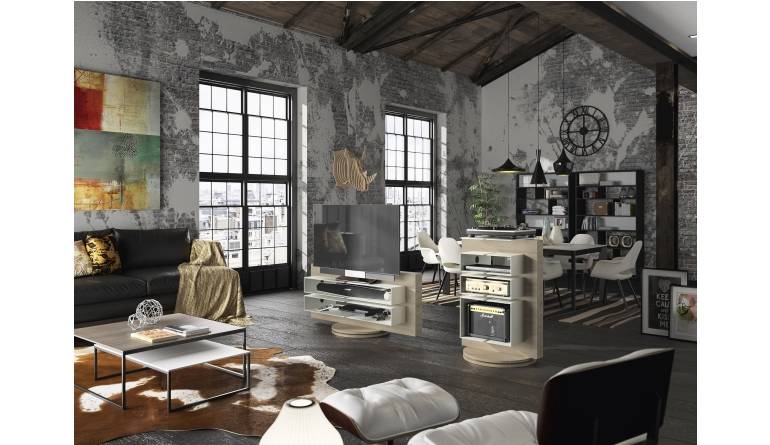 Heimkino Frischer Glanz für TV- und Hifi-Möbel Luke - Beton-Optik und massive Eiche, Bild 1 Heimkino Frischer Glanz für TV- und Hifi-Möbel Luke - Beton-Optik und massive Eiche - News, Bild 1