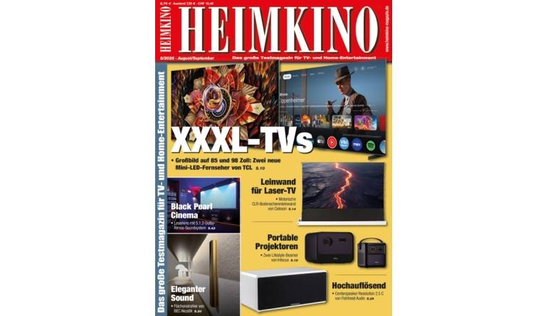 Marke: In der neuen „HEIMKINO“: Großbild in 85 und 98 Zoll - Laser-TV - Portable Projektoren, Bild 1 Heimkino In der neuen „HEIMKINO“: Großbild in 85 und 98 Zoll - Laser-TV - Portable Projektoren - News, Bild 1