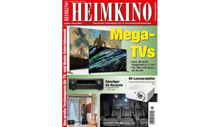 Heimkino In der neuen „HEIMKINO“: Mega-TVs in 77 und 98 Zoll - 4K-Laserprojektor - Preisgünstiger AV-Receiver - News, Bild 1